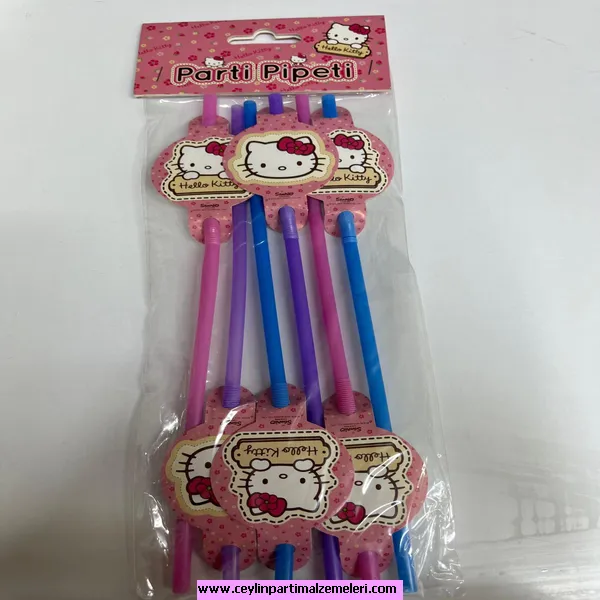 Hello Kıtty Temalı Pipet